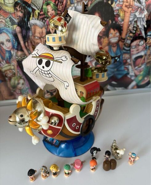 ワンピース サウザンドサニー号 ゴールド フィギュア 海賊船 ONEPIECEマスコット メリー号