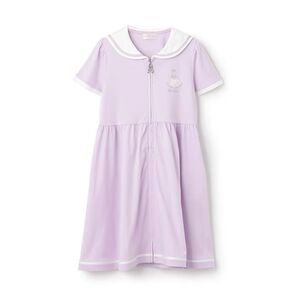 メゾピアノ新品新作タグ付き【バレエ】前開きセーラー半袖ワンピース120