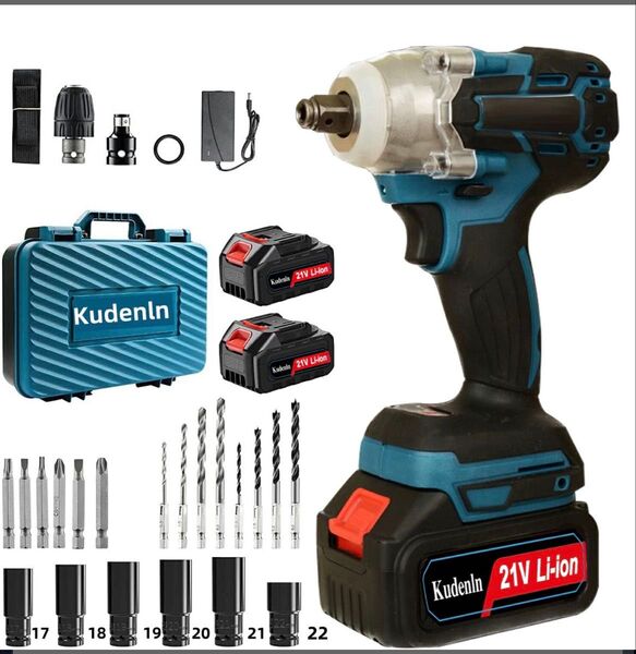 KudenLn 21V Li-ion 電動インパクトレンチ