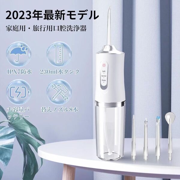 口腔洗浄器 ジェットウォッシャー フロス コードレス 充電式 口臭 デンタルケア
