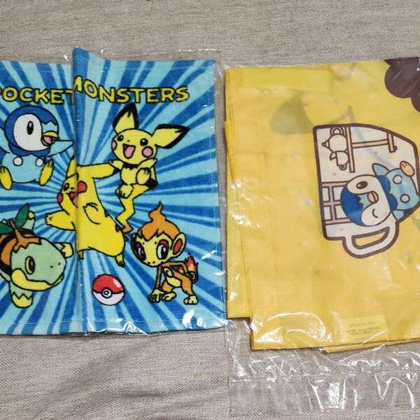 ポケモン タオルハンカチとエコバッグ