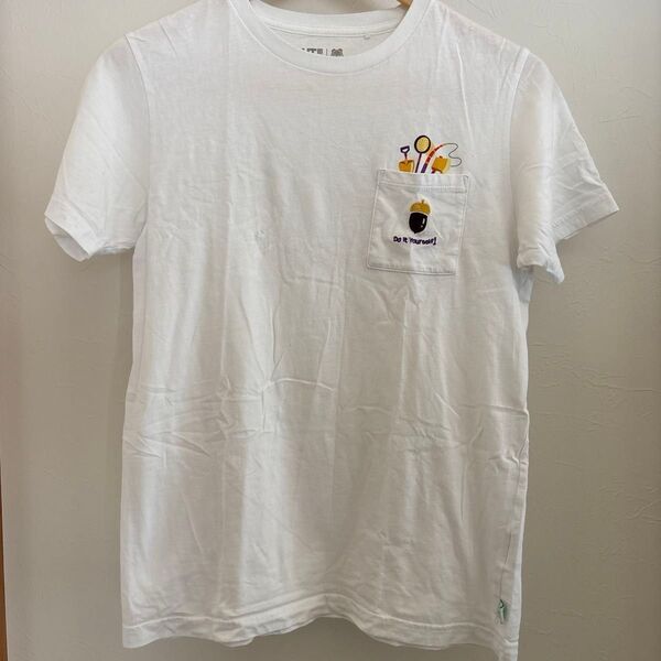 ユニクロ Tシャツ どうぶつの森 160白