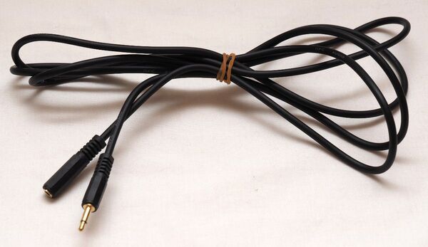 φ3.5mm 2極 モノラル イヤホン・スピーカー延長ケーブル 2m
