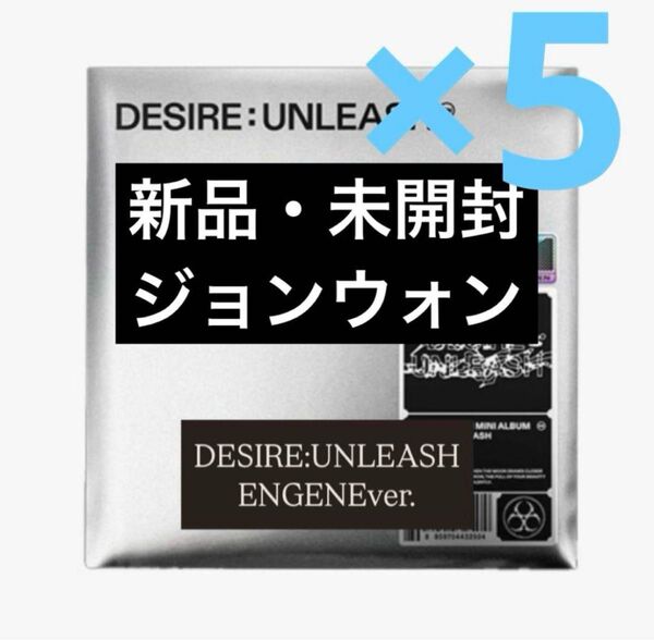 enhypen エナプ ジョンウォン DESIRE:UNLEASH ENGENE ver. 新品未開封 5枚セット