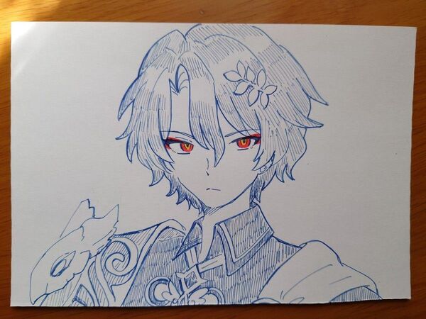 崩壊スターレイル レイシオ 手描きイラスト ファンアート