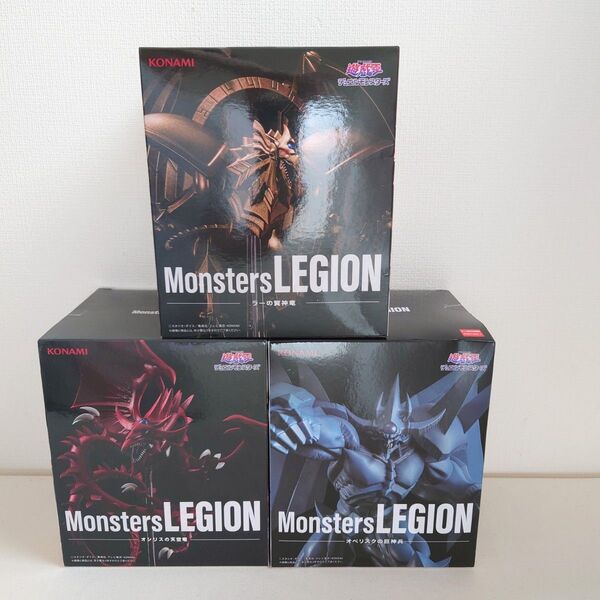 遊戯王 Monster LEGION 三幻神 フィギュア ラーの翼神竜 オシリスの天空竜 オベリスクの巨神兵