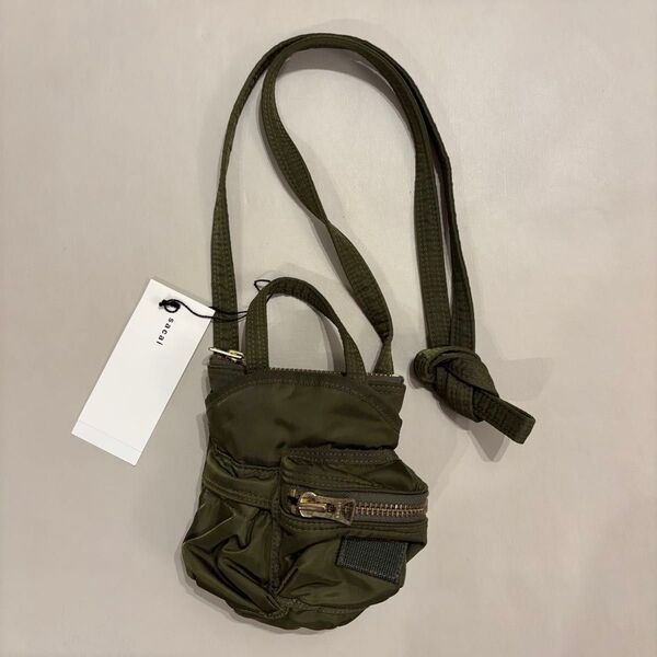 美品sacai porter pocket bag small カーキ サカイ ショルダーバッグ ハンドバッグ ポーター