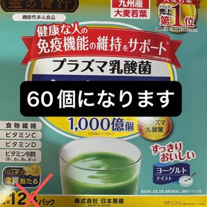 日本薬健 金の青汁 プラズマ乳酸菌 免疫ケア 60個