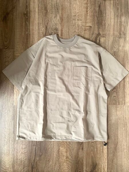 URBAN RESEARCH DOORS【アーバンリサーチドアーズ】クイックドライ ワッフルメッシュ Tシャツ Mサイズ モカ