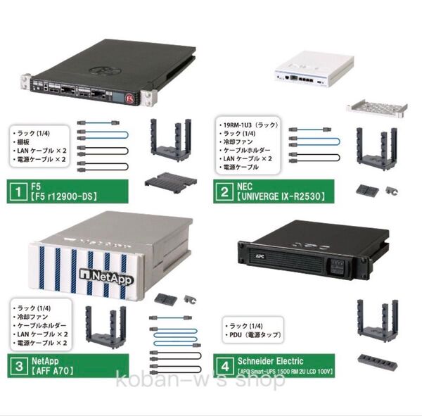 全4種 コンプリート 手のひらネットワーク機器3 手のひらネットワーク機器 ガチャ フィギュア ミニチュア