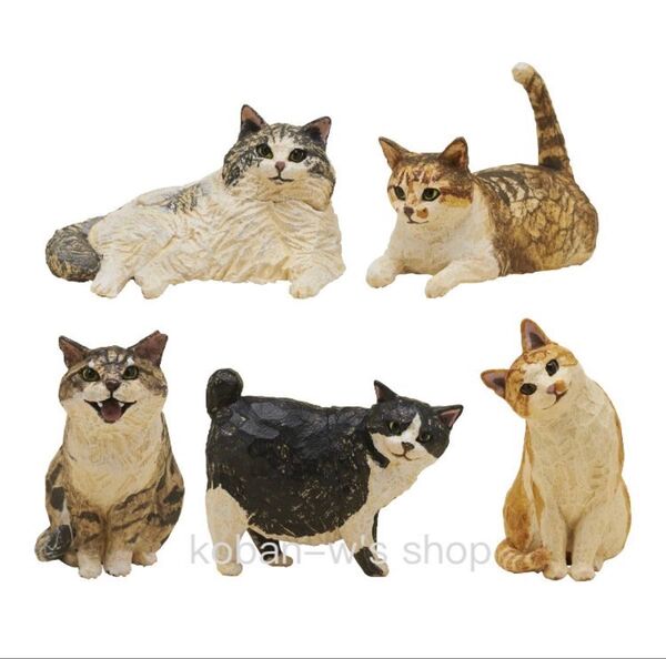 全5種 コンプリート はしもとみお 猫の彫刻2 猫の彫刻 ねこ ネコ 猫 ガチャ フィギュア
