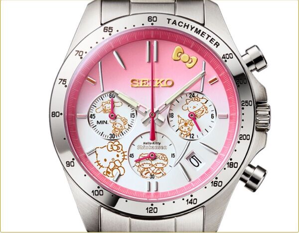ハローキティ50周年限定デザイン SEIKO 限定5000点新幹線ウォッチ L