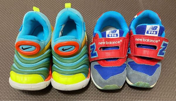キッズスニーカー ニューバランス996 14.5cm NIKE ダイナモ15cm 2足まとめ売り