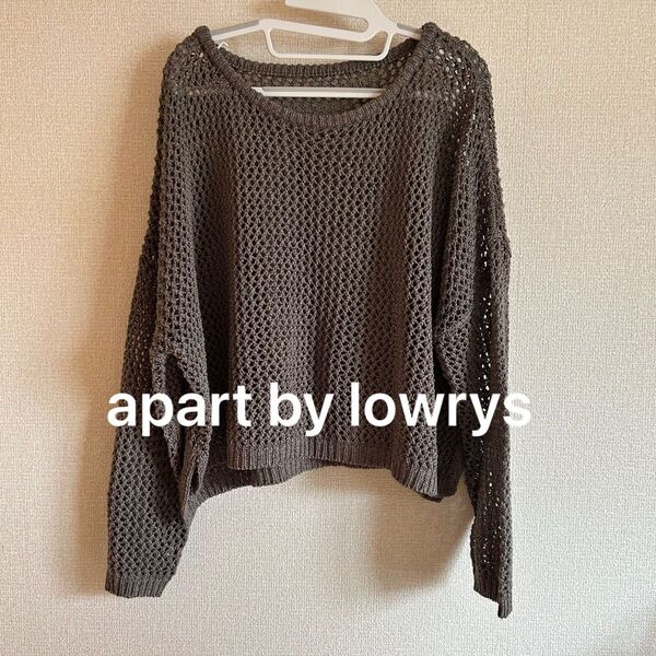 apart by lowrys 長袖 かぎ編みニット