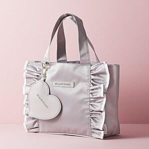 Sweet 付録 ジルスチュアート ハート形チャームつきフリルトートバッグ