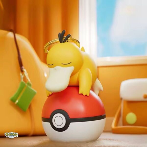ポケモン コダック 居眠りver ライト キーホルダー キーチェーン ストラップ