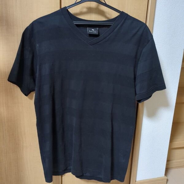 ポールスミス Tシャツ Mサイズ ブラック ボーダー 半袖 カットソー