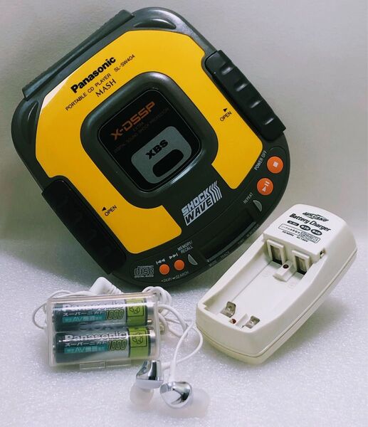 パナソニック☆ポータブルCDプレーヤーSHOCK WAVE SL-SW404