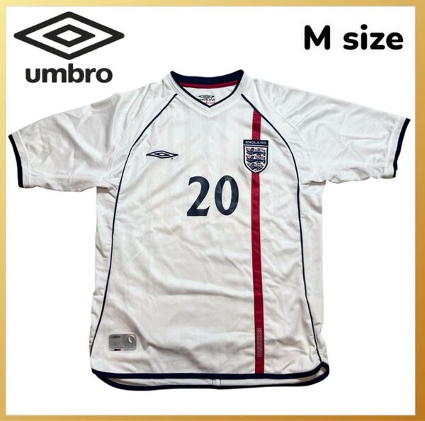 希少 レア UMBRO アンブロ イングランド代表 ユニフォーム ゲームシャツ レプリカシャツ 2002年 日韓 ワールドカップ