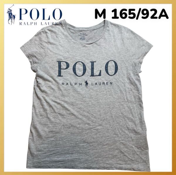 POLO RALPH RAUREN ポロ ラルフローレン 半袖 Tシャツ デニム ロゴ ワッペン 刺繍 パッチワーク ポニー M