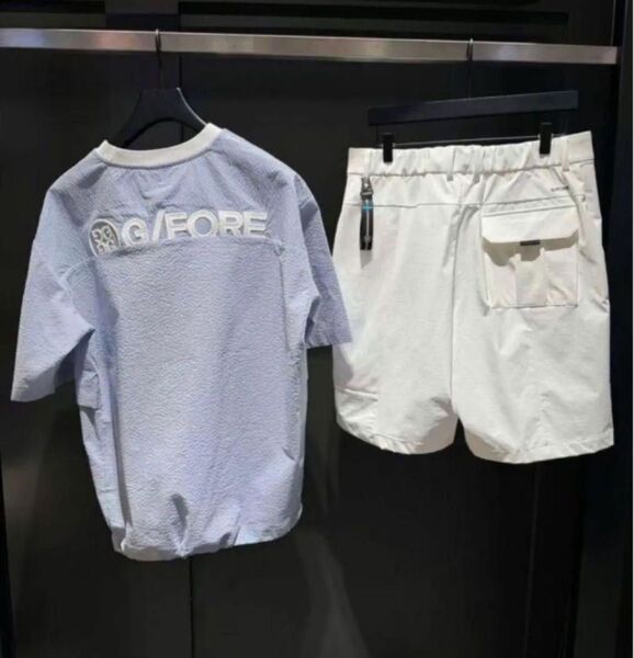 G/FOREジーフォア ゴルフ メンズ シャツ 半袖 トップ パンツ 2点セット