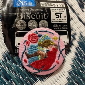 ディズニー 刺繍缶バッジ オーロラ姫