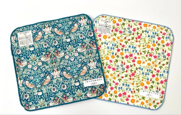 新品 リバティ ミニタオルハンカチ 2枚セット LIBERTY インターモード いちご泥棒