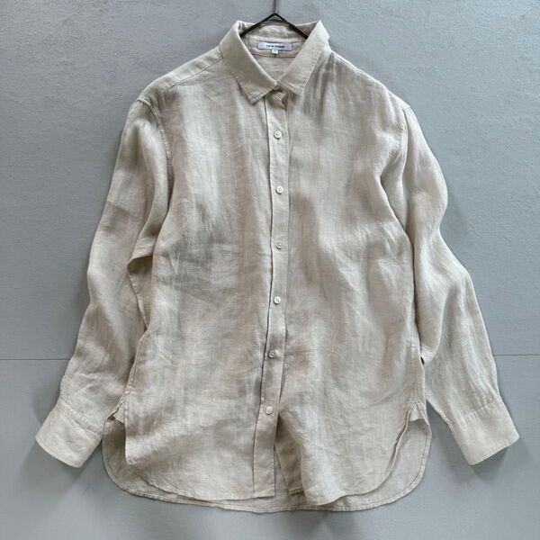 【リネン100】23区 サイズ36 長袖ブラウス シャツ 麻100