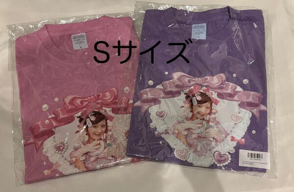 しなこちゃん推しの方クーポンお使いください!マシュマロプリンセスTシャツピンク&パープル Sサイズ