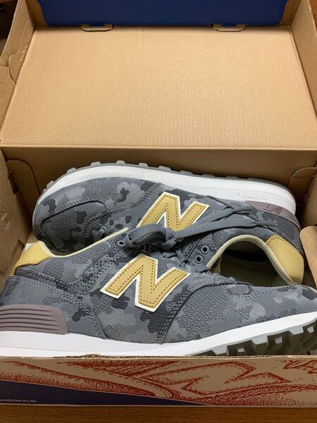 New Balance ML574 グレーカモフラージュ スニーカー 未使用