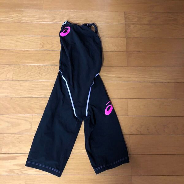 asics 競泳水着 レディース ブラック×ピンク