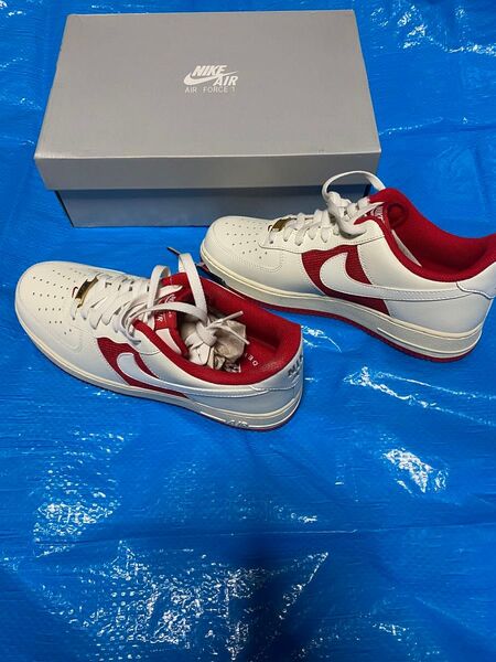 NIKE AIR FORCE 1 LOW 27.5cm ホワイト/レッド 【新品未使用】