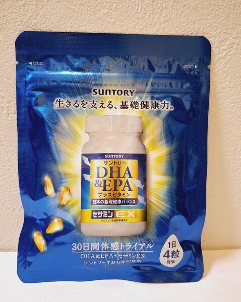 サントリー DHA&EPAプラスビタミン セサミンEX 120粒 30日分【新品未開封】