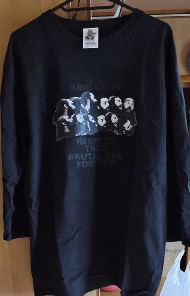 ブルーザー・ブロディ キングコング 七分袖Tシャツ 黒 プロレス haoming ハオミン