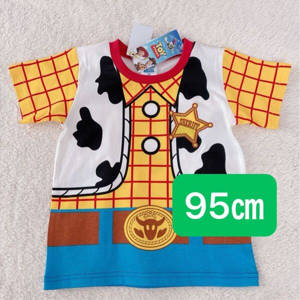ディズニーランド トイストーリー ウッディ Tシャツ 95㎝ なりきり コスプレ コスチューム 半袖 子供服