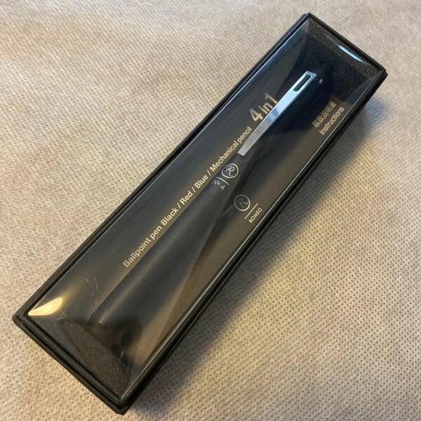 《未使用》ROMEO ロメオ 4in1 マルチペン レザーグリップ ブラック