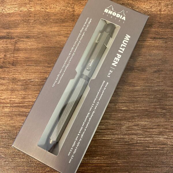 ロディア RHODIA マルチペン MULTI PEN 3in1 チタニウム