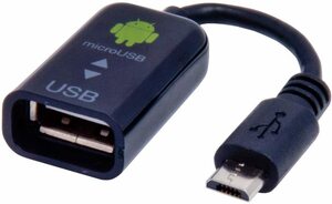 Digio2 microUSB-USB 変換ケーブル ブラック ZUH-OTG01BK ナカバヤシ(Nakabayashi)