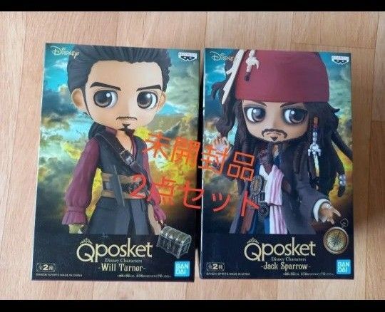 Qposket Disney Characters パイレーツオブカリビアン A ジャックスパロウ ウィルターナー フィギュア