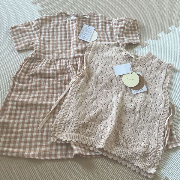 テータテート teteatete ワンピース サマーニット韓国子供服 子供服 バースデイ 新品未使用 タグ付き