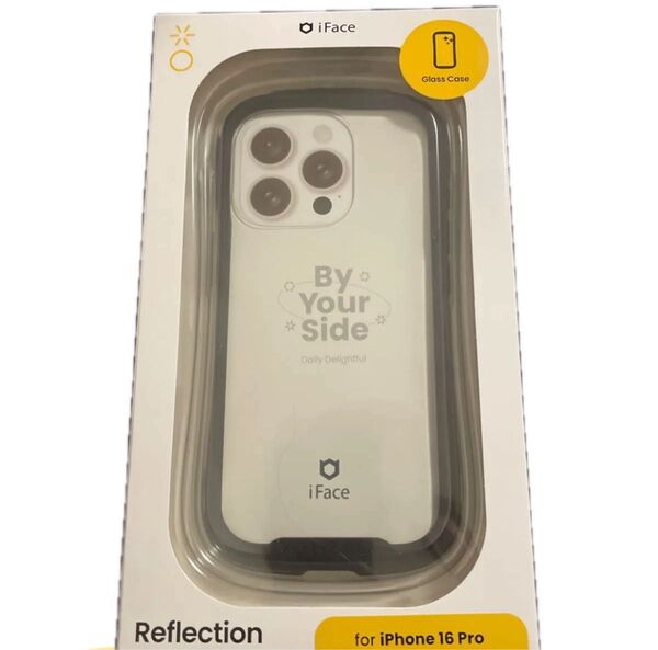 iPhone 16 Pro用 強化ガラスクリアケース iFace Reflection (ブラック)Hamee 41-979679