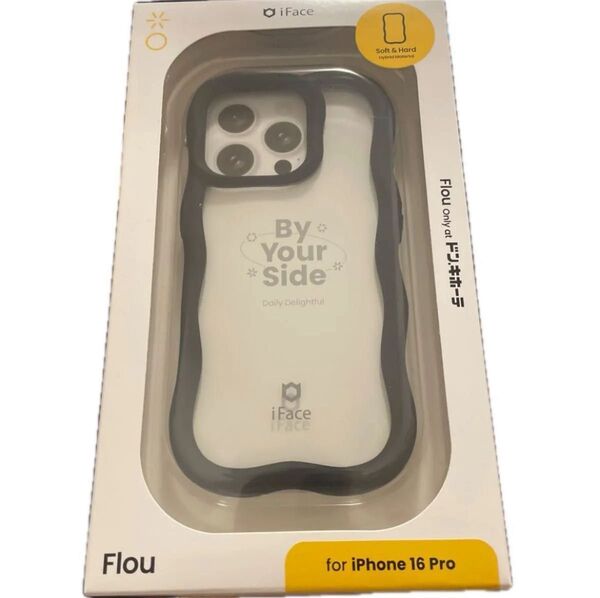 iPhone16Pro用 強化ガラスクリアケース iFace Reflection (ブラック)購入後10時間以内に発送!