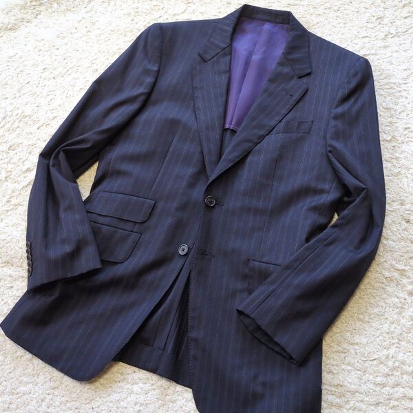 5-14【高級イタリア生地】Loropianaロロピアーナ生地 PaulSmithポールスミス テーラードジャケットサイズL