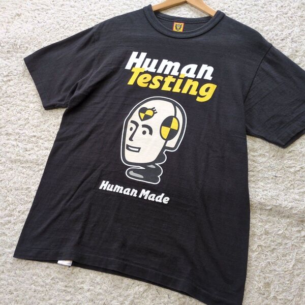 6-97【コラボ】HUMAN MADEヒューマンメイドA$AP Rocky 半袖 Tシャツ 希少 レア黒 サイズM