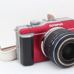 【極美品】OLYMPUS PL1 ミラーレスカメラ レッド ケース付 訳あり