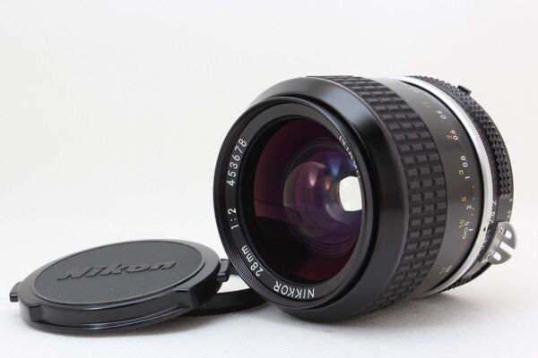 【美品】Nikon ニコンAi-S NIKKOR 28mm F2 完動品