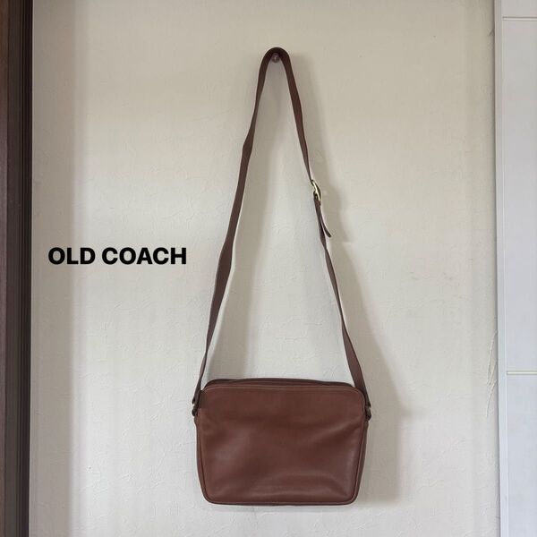 OLD COACH オールドコーチ 4135 USA製 ヴィンテージ レザー ショルダーバッグ ブラウン