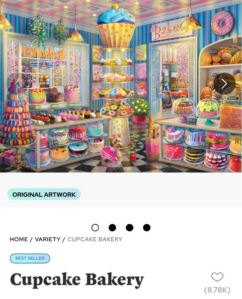 ダイヤモンドアートクラブCupcake Bakeryキット