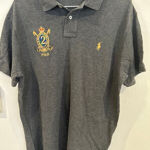ポロ ラルフローレン ポロシャツ カスタムフィット グレー XL