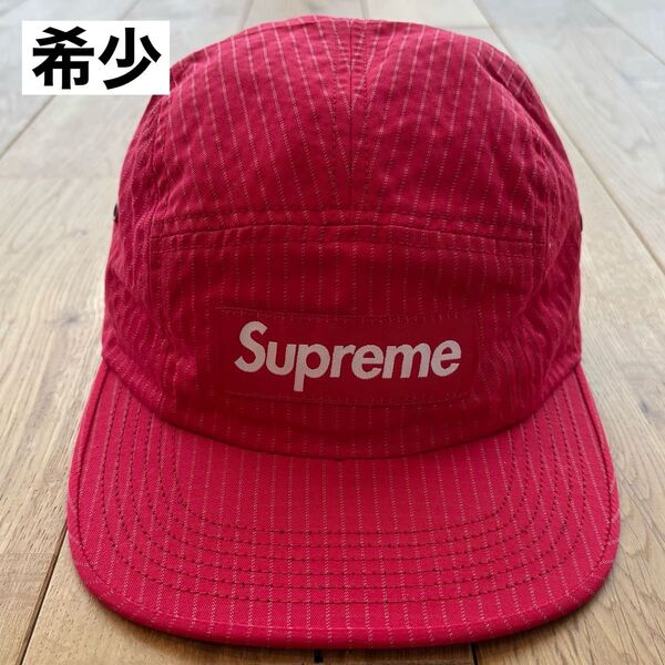 Supreme Overdyed Ripstop Camp Cap 17AW 赤 シュプリーム キャップ リップストップ